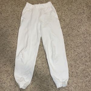 White lululemon sweats/ joggers